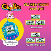Giga Pets Interactive Digital Pet Toy, Boys & Girls, Unicorn, Ages 6+ | Virtual Pets for Boys and Girls Toy, 600+ Animations, App-Free Activities for Travel and Nostalgic 90s-Inspired Gifting