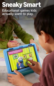 Amazon Fire HD 8 Kids tablet (newest model), ages 3-7 | 4GB memory, Includes ad-free and exclusive content, parental controls and 13-hr battery, 64GB, Blue