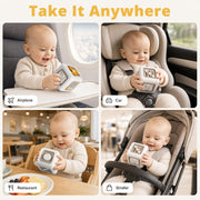 SOCBTNSO Montessori Busy Cube Travel Toy for Toddlers | Learning Fine Motor Skills, Toys for 1 Year Old Boy, 6 9 12 Months Baby Shower Gifts