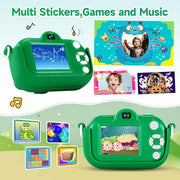 Kids Camera Boys Toys for 3 4 5 6 7 8 9 Years Old Boys, 48MP Dual Lens Kids Digital Camera Christmas Birthday Gifts, 1080P HD Video Selfie Toddler Camera with 32G SD Card