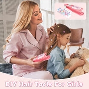kidzkube Hair Gem Stamper Kit, Birthday Toys for Girls Ages 3-12 | Bling Hair Jewels for Girls Toys, Hair Styling Tool with Reusable Diamonds,Stocking Stuffers