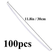 100 Pieces Pipe Cleaners Craft Chenille Stem White Pipe Cleaners