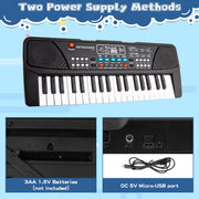37 Keys Kid Toddler Piano Keyboard Musical Toys with Microphone