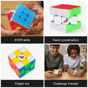 Rubik's Cube 3x3 Magnetic Speed Puzzle Cube & Brain Teaser Fidget Toy | Magnetic For Speed & Stability, A Competitive STEM Toy That Improves Hand-Eye Coordination & Algorithmic Thinking, Ages 8+
