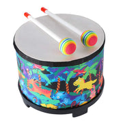 Ubblove Floor Tom Drum for Kids 8 inch Percussion Instrument | Music Drum with 2 Mallets for Children Special Christmas Birthday Gift, Black