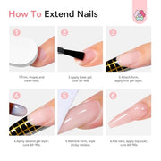 SAVILAND Builder Nail Gel Light Pink 3.5 oz Nail Extensions & Manicure Art | Strong Shaping Power For Nail Extension, Salon&Home DIY, Natural Resin No Odor, High-Gloss Durable, Cures Under U V/LED Lamp