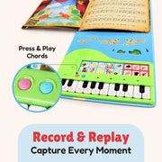 BEST LEARNING My First Piano Book - Toy Piano with Songbook for Kids | 10 Nursery Rhymes, 6 Instrument Sounds, Record and Playback, Educational Birthday Gift for 3 to 5 Year Old Boys and Girls
