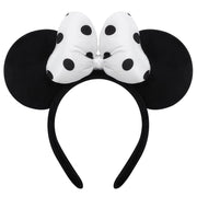 ODOCARE Handmade Mouse Ears Headband for Women and Ladies, Polka Dot Bow Mini Ears Costume Accessories