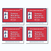 National Mah Jongg League 2026 Mahjong Large Size Cards Four-Pack Bundle - Official Hands and Rules for American Mahjong (Four Large-Size Cards)