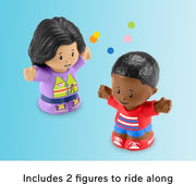 Fisher-Price Little People School Bus Toddler Toy | Push-Along Vehicle, Lights Music & Sounds, 2 Figures, Preschool Kids Ages 1+ Years