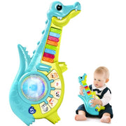 Marstone Piano Guitar Musical Toys for 1-3 Year Old Boys Girls | Animal Sound Educational Learning Toy, Interactive Birthday Holiday Gift for 12-18 Months Kids