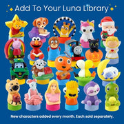LUNA STORYTIME Kids Pink Book Projector - 5 Read Aloud Fairytale Stories, 5 Songs, Ages 3+