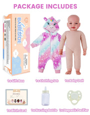 BABESIDE Baby Dolls, 17inch Large Realistic Cute Soft Body Baby Doll | Real Life Baby Dolls with Accessories for 3+ Year Old Girls Gifts, Pretend Play, Collection