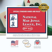 National Mah Jongg League 2026 Mahjong Large Size Cards Four-Pack Bundle - Official Hands and Rules for American Mahjong (Four Large-Size Cards)