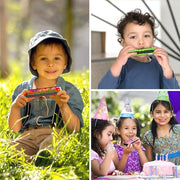 35 Pcs Harmonica for Kids 16 Holes Musical Instrument, Return Gift Cartoon Double Row Harmonica Bulk Toy for 3 Years + Kids Party Favors Goodie Bags Stuffers & Operation Christmas Child Items