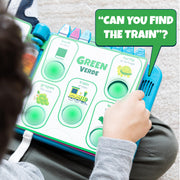 Chuckle & Roar Pop It Book, Colors, English & Spanish, Quiet Mode, 1–4+ | English & Spanish Color Toddler Learning Toys, Quiet Mode Option, Sturdy Plastic Sensory Toys, Busy Book for Toddlers 1-3
