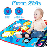 Baby Toys for 1 Year Old: 2 in 1 Baby Musical Mat Toddler Toys Age 1-2 | Piano Drum Babies Play Mat - Infant Music Toy 12-18 Months Babies Birthday Valentines Gifts for 1 2 3 Year Old Boys Girls
