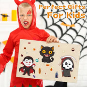 Halloween Stickers 48 Sheets DIY Halloween Party Favors Crafts Kids | 8.6" X 5.8" Halloween Activities Games Goodie Bag Stuffers for Kids Toddlers Classroom Gifts Supplies Treats Prizes Decor