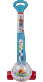 Fisher-Price Corn Popper, Blue Push-Along Toy | Baby & Toddler Toy with Ball-Popping Action, Developmental Play for Infants Ages 1+ Years, 2-Piece Assembly