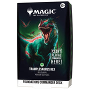 Magic: The Gathering Foundations Commander Deck - Tramplesaurus Rex | 100-Card Deck + Accessories