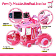Liberry Toddlers Doctor Kit Toy for Girls Boys Ages 2 3 4 5, Pink | Kids Doctor Playset with Cart, Costume & Stethoscope, Role Play, Pretend Play Medical Toys, Birthday Gift