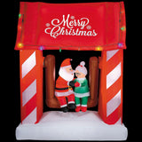 Airblown Inflatable Animated Mr. & Mrs. Santa Claus Porch Swing Scene Outdoor Yard Decoration