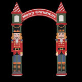 8 Ft. Nutcracker Iron Archway Christmas Decoration