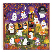 Mudpuppy - Ghostly Gathering 500 Piece Jigsaw Puzzle | Illustrated by Jenny Miriam Hughes, Halloween, For Adults, Family, and Kids, Recycled Paper, No Dust, Finished Size 20" x 20"