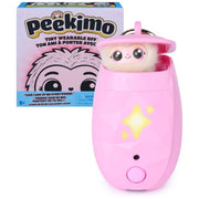 Peekimo Pink Interactive Pet and Wearable Charm Accessory, 100+ Reactions | Reacts to Touch & Voice, Nurture & Play Games, Wear Lanyard or Clip as a Bag Charm; 1 AAA Battery, Kids Toys for Ages 5+