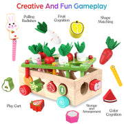 Toddlers Montessori Wooden Educational Toys for Boys Girls Age 1-3 Year Old | Shape Sorting Toys 1st One First Birthday Girl Gifts for Baby Kids 1 2 3, Wood Preschool Learning Fine Motor Skills Game