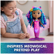 Gabby's Dollhouse The Movie, Sing & Shine Mermaid Gabby Doll Toy | 13-Inch Doll, Lights & Sounds, Waterproof Design, Interactive Roleplay, Kids Toys for Girls & Boys Ages 3 and Up