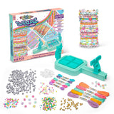 Rainbow Loom Wrap it Loom Bracelet Maker - DIY Friendship Jewelry Kit | Craft 4 styles including macrame and friendship bracelets with 600 alphabet, clay, and flower beads for kids Ages 8+