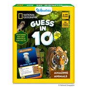 Skillmatics Guess in 10 Game – National Geographic Animals, Gift for Kids | Educational Cards, Family Trivia Game, Travel Toy & STEM Board Game, Screen-Free Fun, Boys & Girls Ages 6, 7, 8, 9 and Up