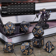 CiaraQ 182pcs Polyhedral Dice Set for Dungeon and Dragons MTG Table Games | 26 Role-Playing Dice Sets for D&D with Storage Bag. 7 dice each (D4-D20), Classic Numbers, Ages 14+