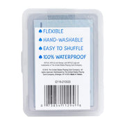 Hoyle Waterproof Clear Plastic Playing Cards 1 Deck Outdoor Pool | Flexible plastic resists bending and tearing, Rinse clean after use, Perfect for camping and beach games