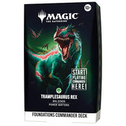 Magic: The Gathering Foundations Commander Deck - Tramplesaurus Rex | 100-Card Deck + Accessories