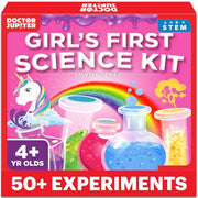 Doctor Jupiter Girls' First Science Experiments Kit for Kids Ages 4+ | Birthday Gift Ideas for Girls 4, 5, 6, 7, 8 Year Olds, Science Kits for Kids Ages 5-7, STEM Educational Toys