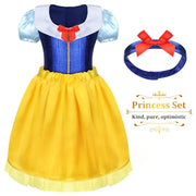 LIMIROLER Princess Dress Up Clothes for Little Girl Role Play Costume Gift Set Princess Dress Up Toys for Toddler Girls