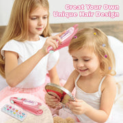 kidzkube Hair Gem Stamper Kit, Birthday Toys for Girls Ages 3-12 | Bling Hair Jewels for Girls Toys, Hair Styling Tool with Reusable Diamonds,Stocking Stuffers