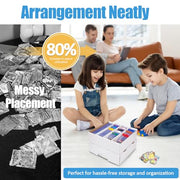 4 Pack Sports Card Boxes 3600 Count Cardboard Card Storage Box White Bulk Card Storage Baseball Card Boxes with 10 Dividers Sports Cards Storage Box for Card Game Baseball Card Storage Boxes