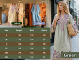v-neck-ethnic-print-loose-fit-dress