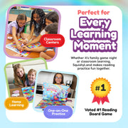 The Fidget Game SquishyLand in Rainbow Reef Board Game, Pre-K to 2nd Grade | Educational & Phonics Kindergarten Learning Activities, Mochi Squishy Toys Set, 2-6 Players