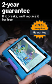 Amazon Fire HD 10 Kids tablet (newest model) ages 3-7 | Bright 10.1" HD screen with included ad-free and exclusive content, robust parental controls, 13-hr battery, 32 GB, Pink