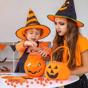 JUNEBRUSHS 50 Pcs Mini Pumpkins Fake Pumpkins Artificial Pumpkins Thanksgiving Ornaments for Vase Filler DIY Crafts Fall Halloween Party Supplies Home Table Decorations