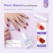 SAVILAND Gentle Dip Powder Remover Kit, No Need Soaking Or Wrapping 15ml