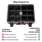 Graded Card Case Storage Box, Extra Large Trading Card Box, PSA Slab Case | Waterproof Trading Card Storage Box with 8 Adjustable Dividers; Fits BGS, SGC, CGC, CSG Slabs, Top Loaders & Magnetic Holders