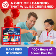 Doctor Jupiter My First Science Experiments Kit for Kids Ages 4+ | Birthday Gift Ideas for Boys & Girls 4, 5, 6, 7, 8 Year Olds, Science Kits for Kids Ages 5-7, STEM Educational Toys