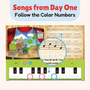 BEST LEARNING My First Piano Book - Toy Piano with Songbook for Kids | 10 Nursery Rhymes, 6 Instrument Sounds, Record and Playback, Educational Birthday Gift for 3 to 5 Year Old Boys and Girls