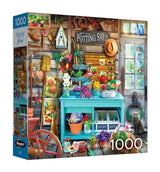 RoseArt Hobby Haven The Potting Shed 1000 Piece Jigsaw Puzzle | 19.25" x 26.625" Finished Size, Bonus Poster Included, Made in USA