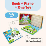 BEST LEARNING My First Piano Book - Toy Piano with Songbook for Kids | 10 Nursery Rhymes, 6 Instrument Sounds, Record and Playback, Educational Birthday Gift for 3 to 5 Year Old Boys and Girls